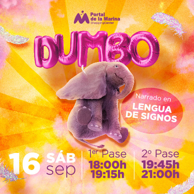 ¡Llega Dumbo a Portal de la Marina!