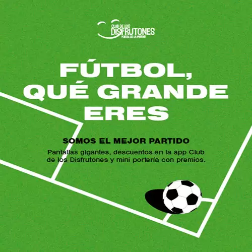 El fútbol aquí da mucho juego
