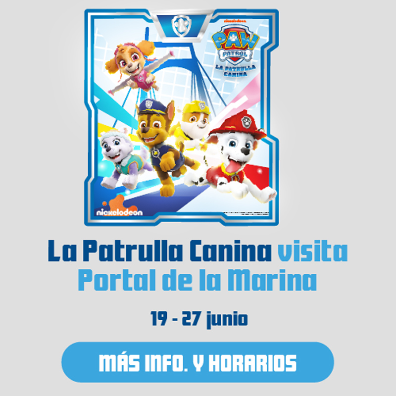 Descubre todo lo que trae La Patrulla Canina a Portal de la Marina